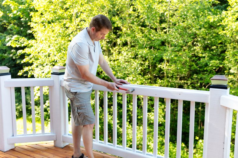 Deck Railing Staining