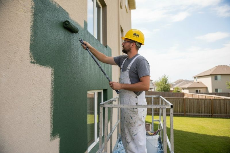 Exterior Cladding Painting detail