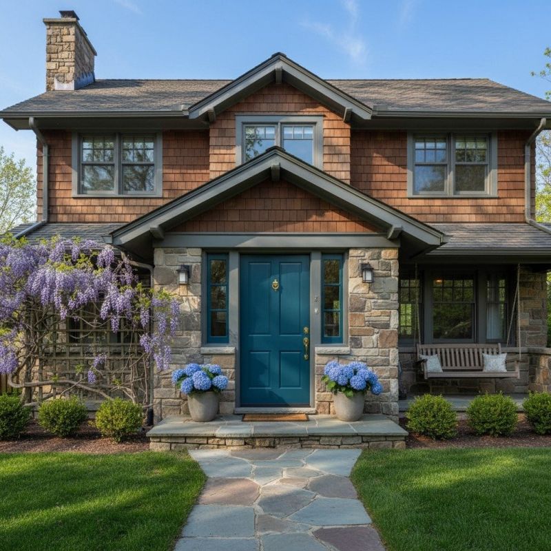 Front Door Painting detail